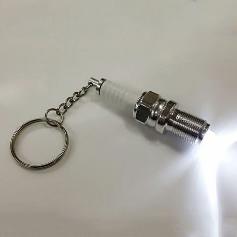 LED SPARK PLUG KEY CHAIN